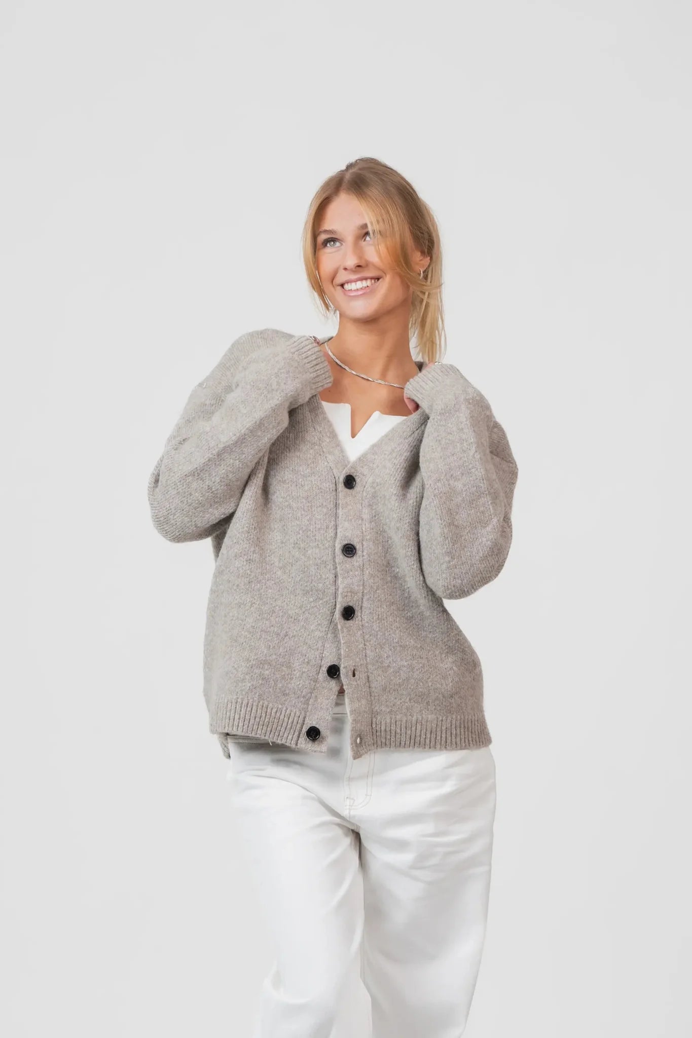 Cardigan Grå | Skagen-clothing.dk